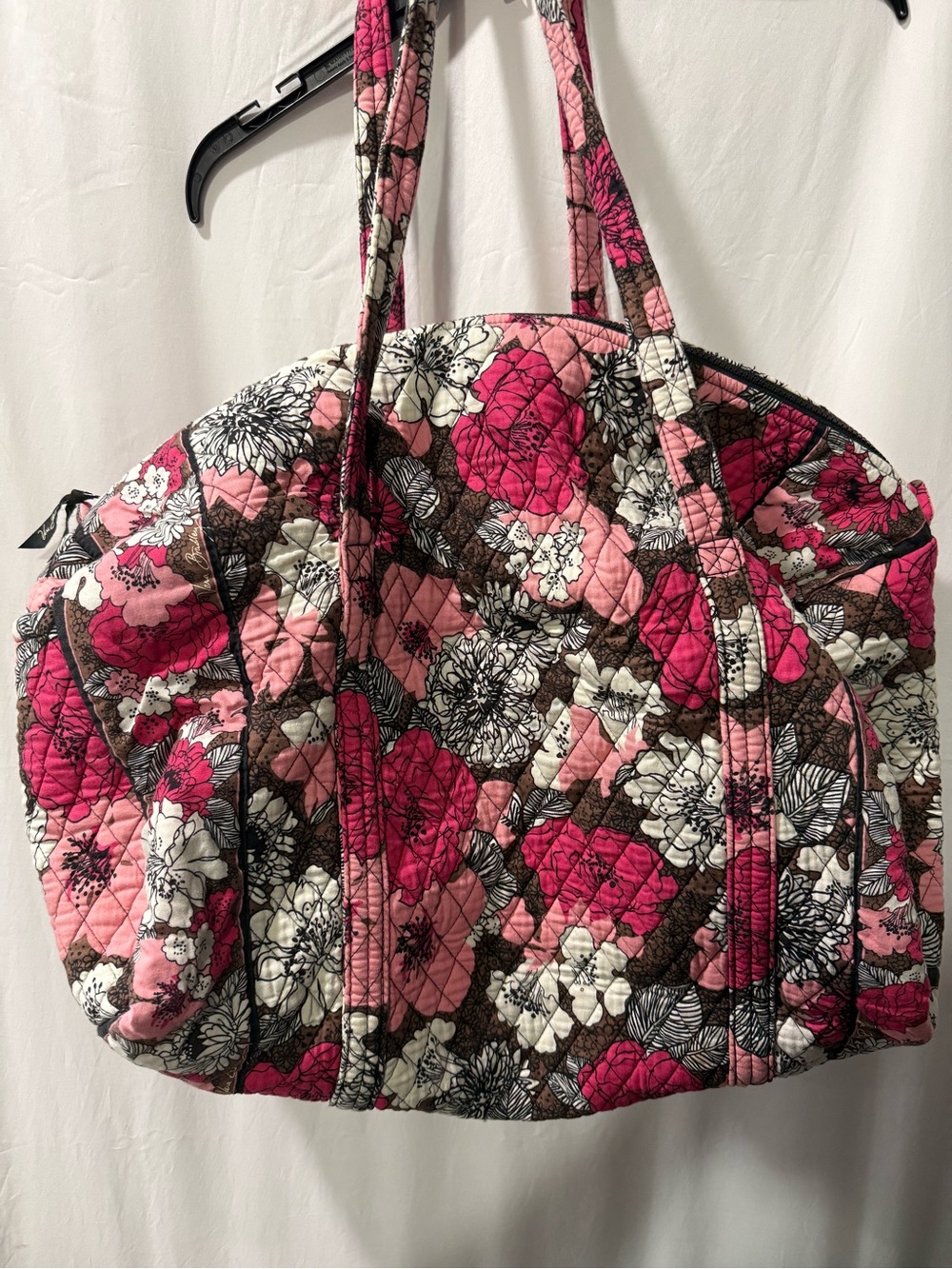 Vera Bradley Pink Floral Quilted Travel Tote